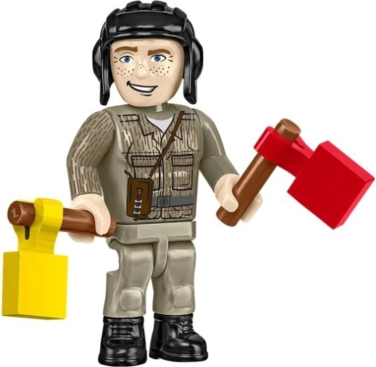 Commander minifigure and collector nameplate