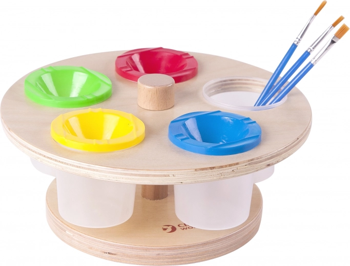 CLASSIC WORLD rotating paint stand with cups