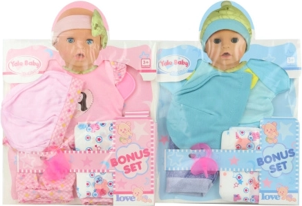 Clothing for 40 cm doll with diaper and pacifier