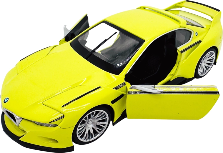 Metallmudel BMW 3.0 CSL Hommage 1:24 kollane