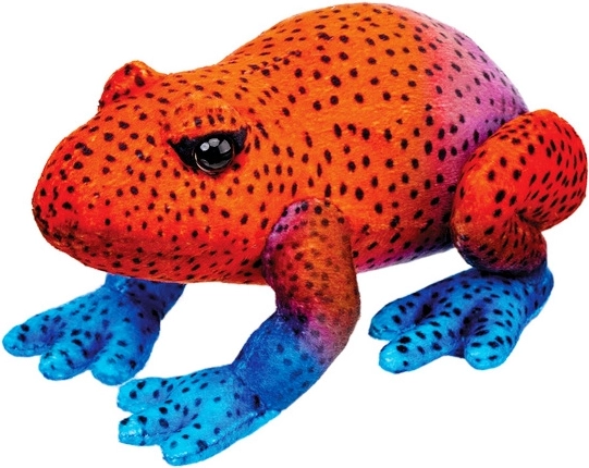 Red plush frog 13 cm