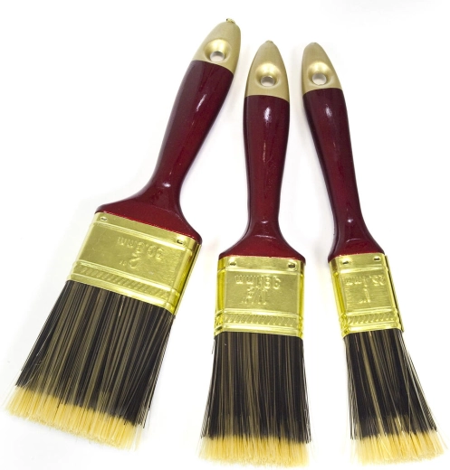 Set of Flat Paint Brushes, 3 pcs (25, 38, 51 mm)