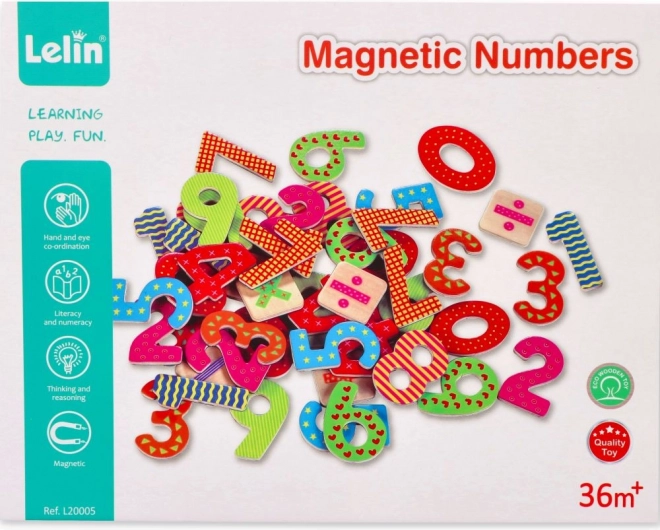Magnetilised puidust numbrid Lelin