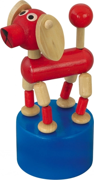 Detoa puidust vajutusfiguur koer