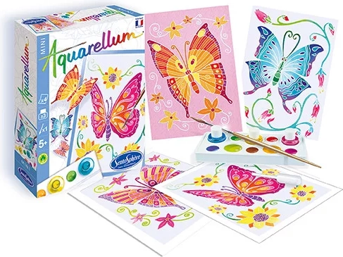 Sentosphere Aquarely mini akvarellid – liblikad