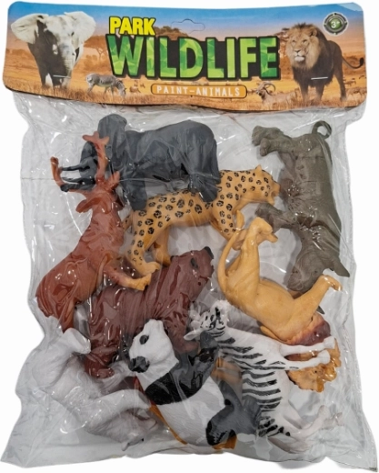 Set of Wild Animal Figures – 10 pcs