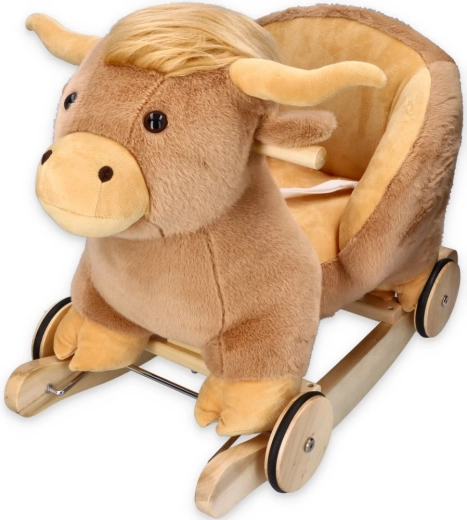Adam Toys kiikhmängu lehm rataste ja istmega
