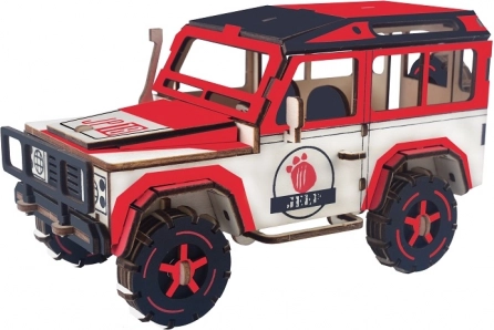 Puidust 3D pusle maastur (SUV)