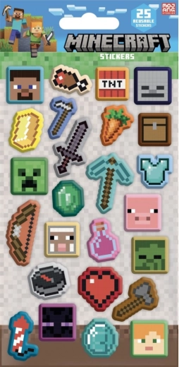 Minecrafti 3D kleepsud