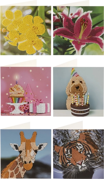 Diamond Painting – Greeting Cards 13 × 13 cm (set of 2)