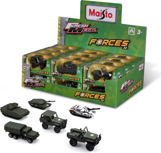 Maisto Fresh Metal Force 3.0 sõjaväesõiduk mõõtkavas 1:64 – 1 tk