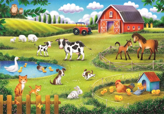 Puzzle CLEMENTONI loomafarm 30 tükki
