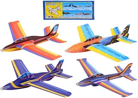 Funtoy jumbo EVA foam airplane (assort) - 1 piece