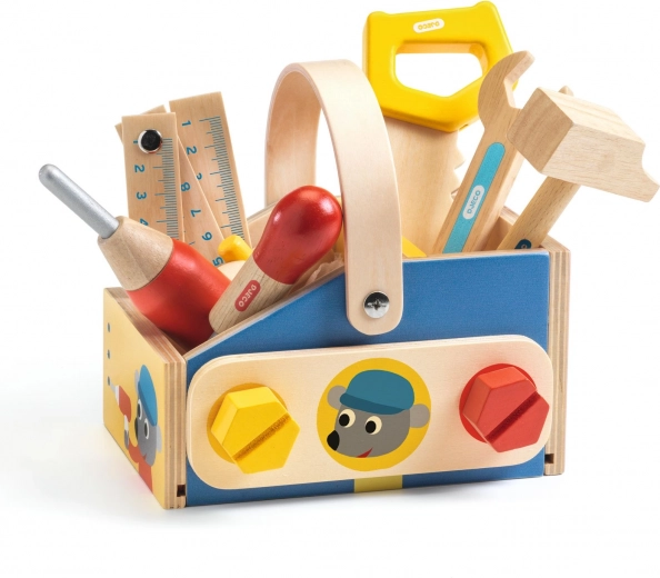Wooden Tool Case Minibrico DJECO