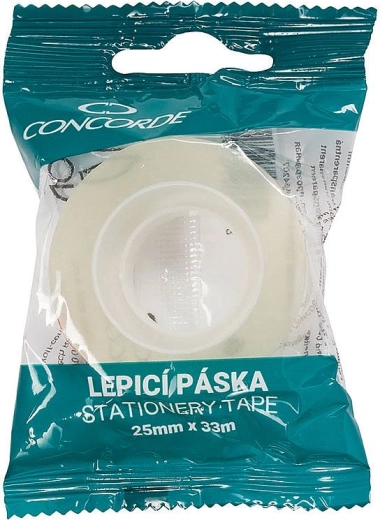 Kleeplint CONCORDE 25 mm × 33 m, läbipaistev