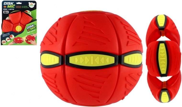 2-in-1 ketasmäng plastist punane 22 cm