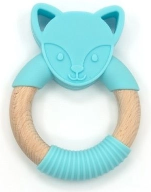 Silicone teether blue wolf Nature Planet