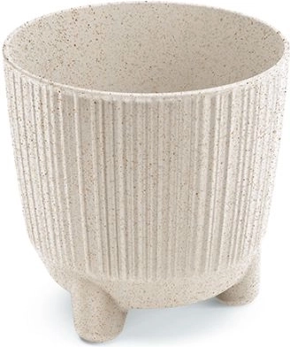 Ryfo N Eco Wood Flower Pot 10.7 cm white