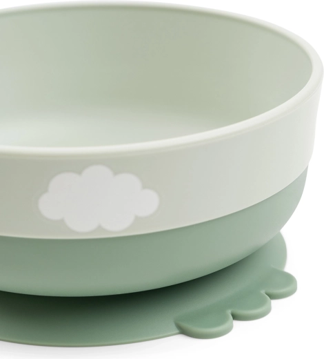 Stable bowl with suction base