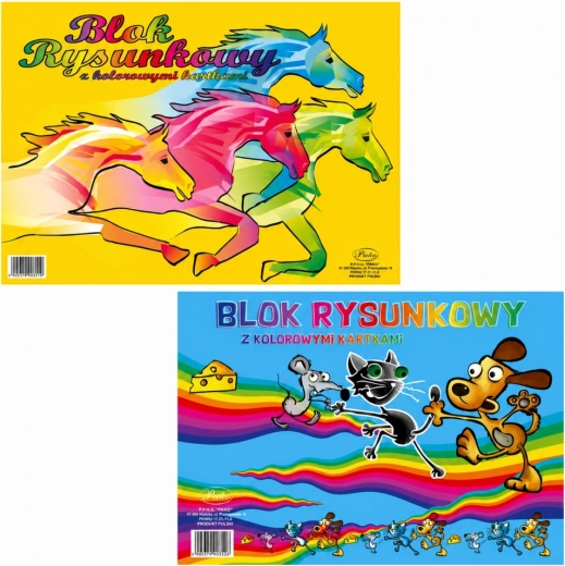 Colored drawing pad A3 16 sheets 80 g PROTOS - 1 piece
