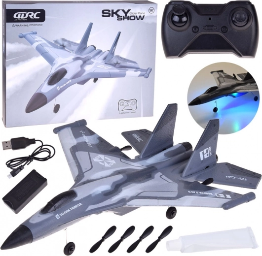 Sky Show lightweight foam RC airplane with LED lighting and USB charging