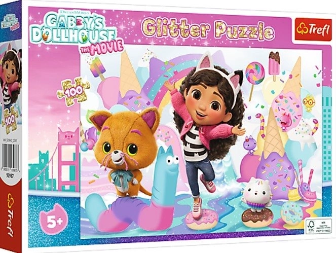 Glowing Puzzle Gabby’s Dollhouse with Friends 100 pieces