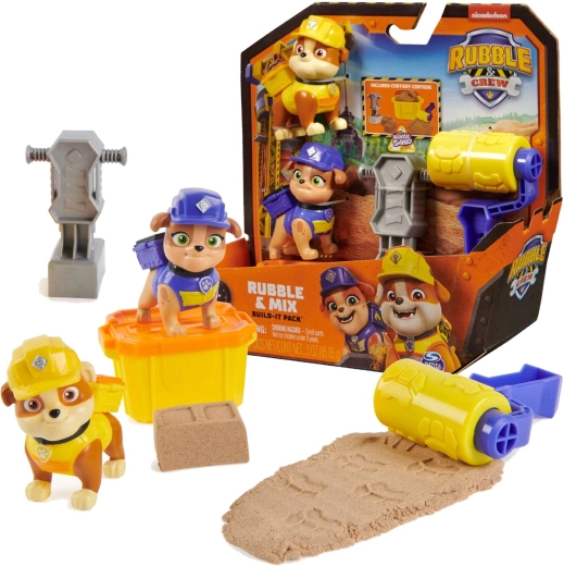 PAW PATROL Rubble & Crew ehituskomplekt kineetilise liiva ja tarvikutega