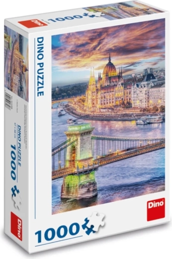Iconic Budapest motif in vibrant colors