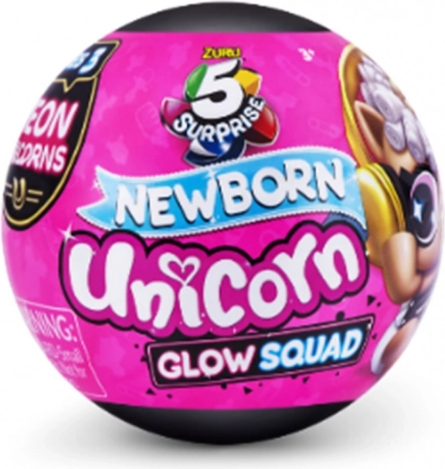 ZURU 5 Surprise Unicorn Squad Glow Squad helendav ükssarvik kapslis