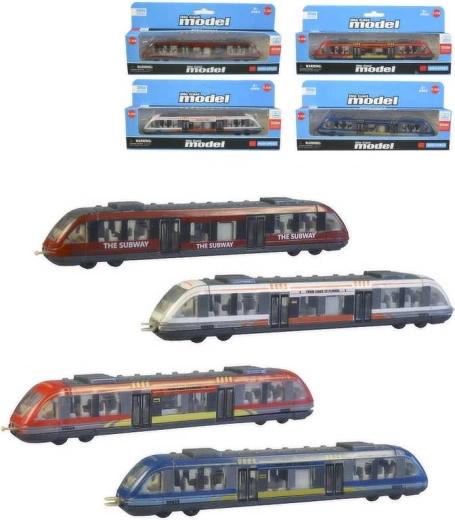 Metal metro train set 17 cm - 1 piece