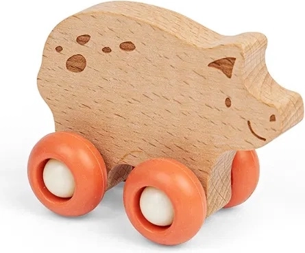 Puidust ratastel mänguasi – koduloom