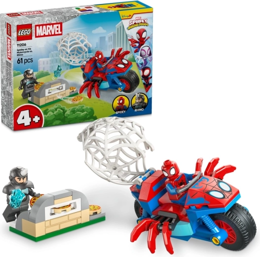 LEGO Spidey mootorrattal vs. Rhino