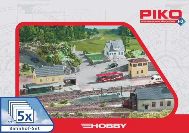 Piko Hobby hoonete komplekt raudteejaam Neustadt, 5 osa