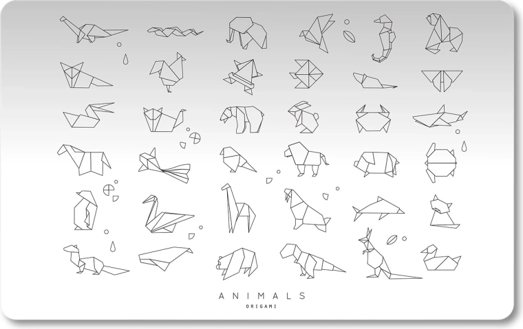 Polypropylene Desk Mat Origami Animals 60 × 45 cm
