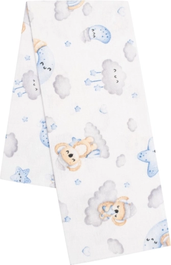 Flannel diaper with print New Baby Koala blue