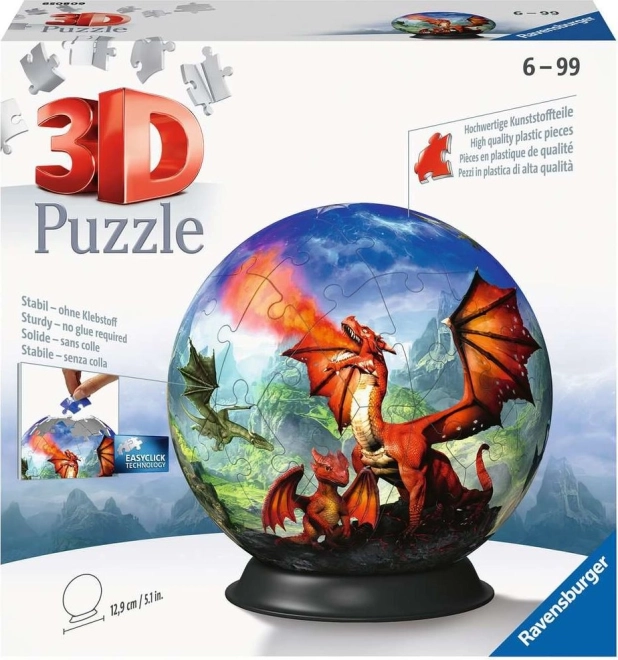 Ravensburger 3D Puzzleball Müstiline Draakon 73 tükki