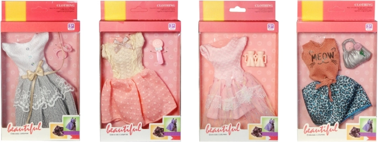 Barbie-tüüpi nukuriided koos aksessuaaridega