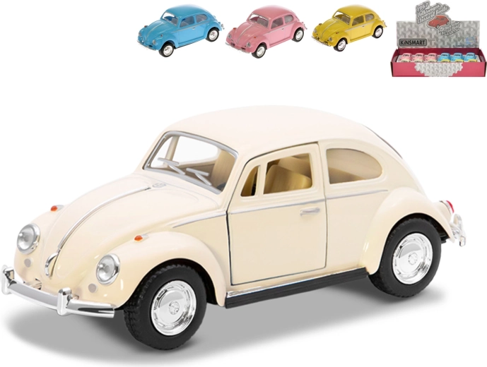 Kinsmart Volkswagen Beetle 1967 metal model 1:64 with pull-back action