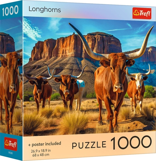 Trefl puzzle Longhorns 1000 pieces