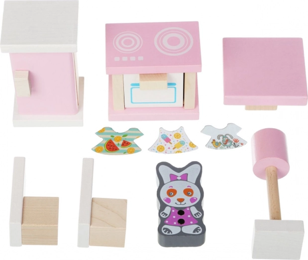 Cubika puidust nukunurk Köök