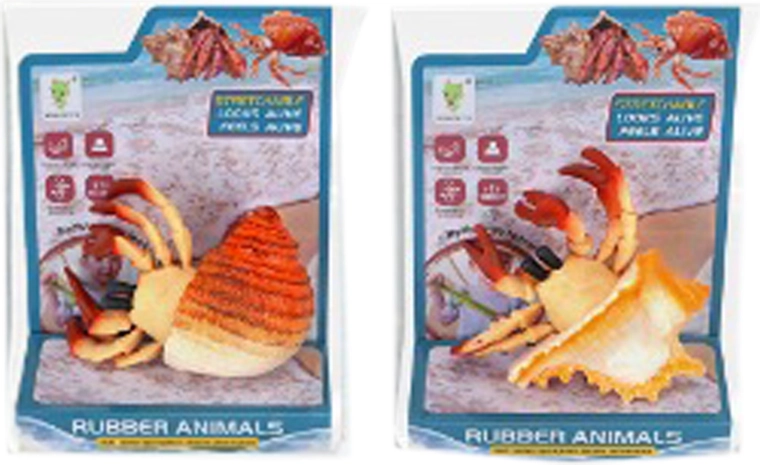 Kummist krabi kestaga 10 cm