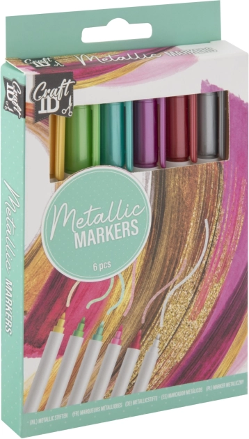 Craft Metallic Markers, set of 6