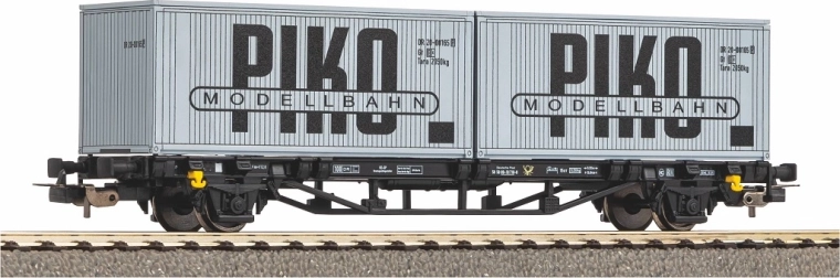 Piko konteinerivagun DR IV koos 2× 20' konteineriga H0