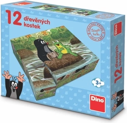 Dino puidust klotsid MUTT ja loomakesed 12 tk