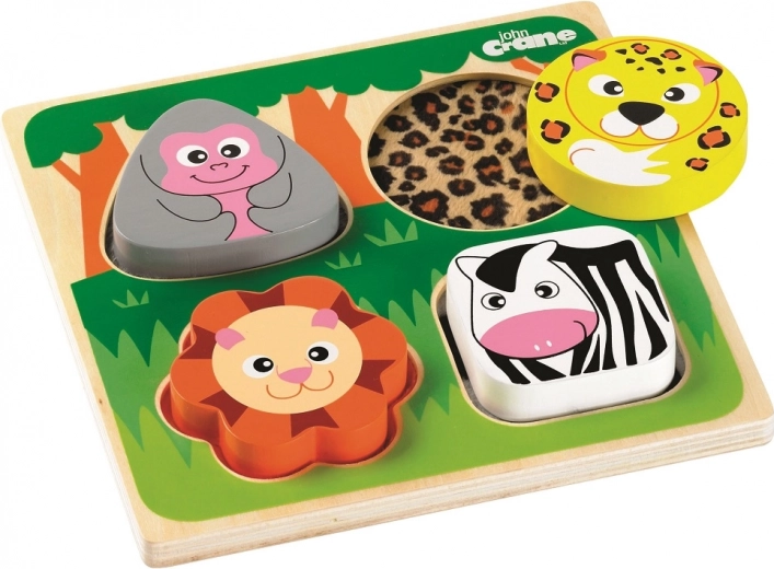 Tidlo safari puidust sensoorne sisestuspusle