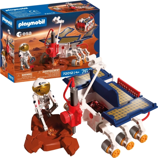 Playmobil Space Mission Mars – Rover and ESA Astronaut with Accessories, 76 Pieces