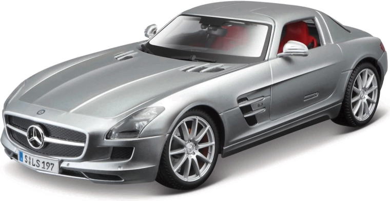 Maisto Mercedes-Benz SLS AMG hõbedane mudel 1:18