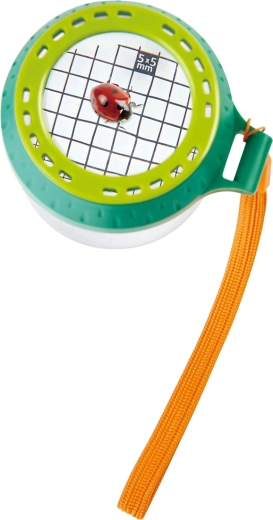 Catch and observe: net and jar with magnifier