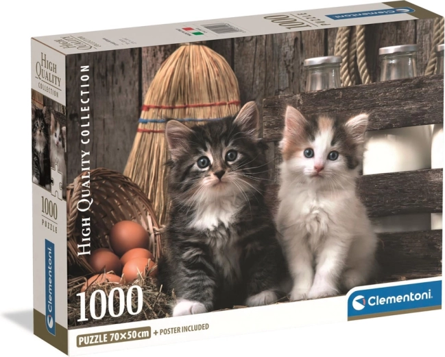 1000-Piece Puzzle – Beloved Kittens CLEMENTONI