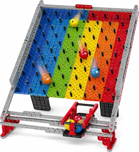 Rainbow playfield with obstacles